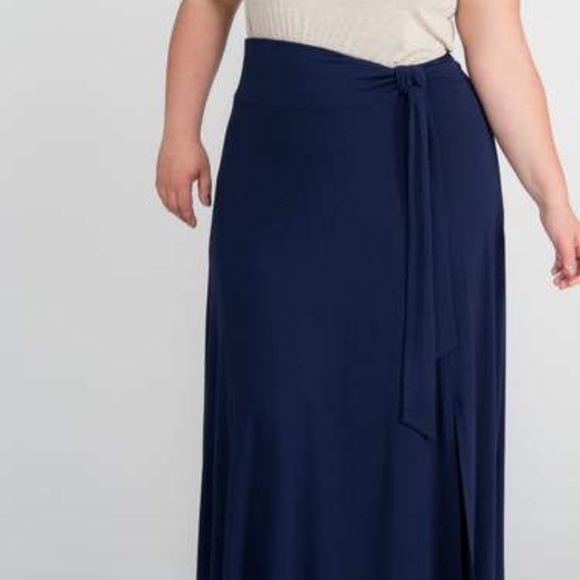 Agnes & Dora Dresses & Skirts - Wrap Maxi Skirt - Navy